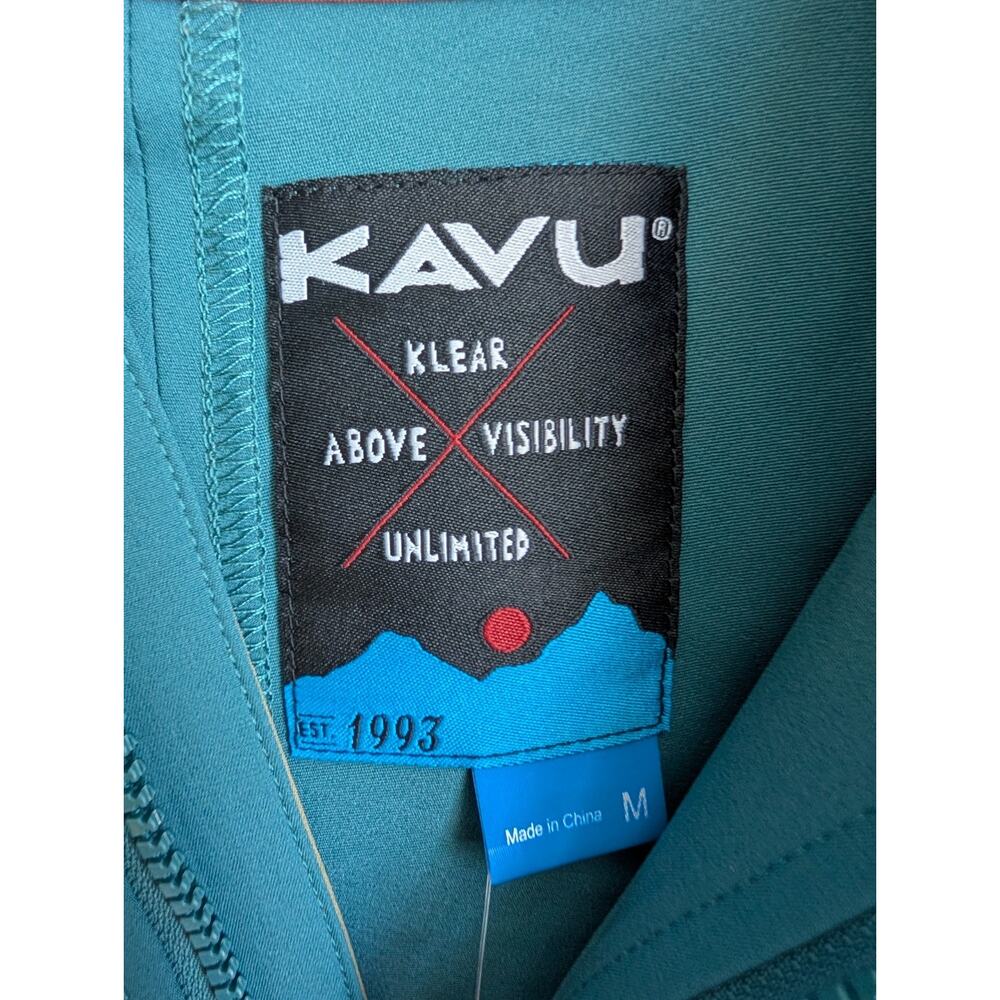 NWT KAVU River Throwshirt Mens M Blue Orange Valley View Lightweight Full Zip - Picture 4 of 5